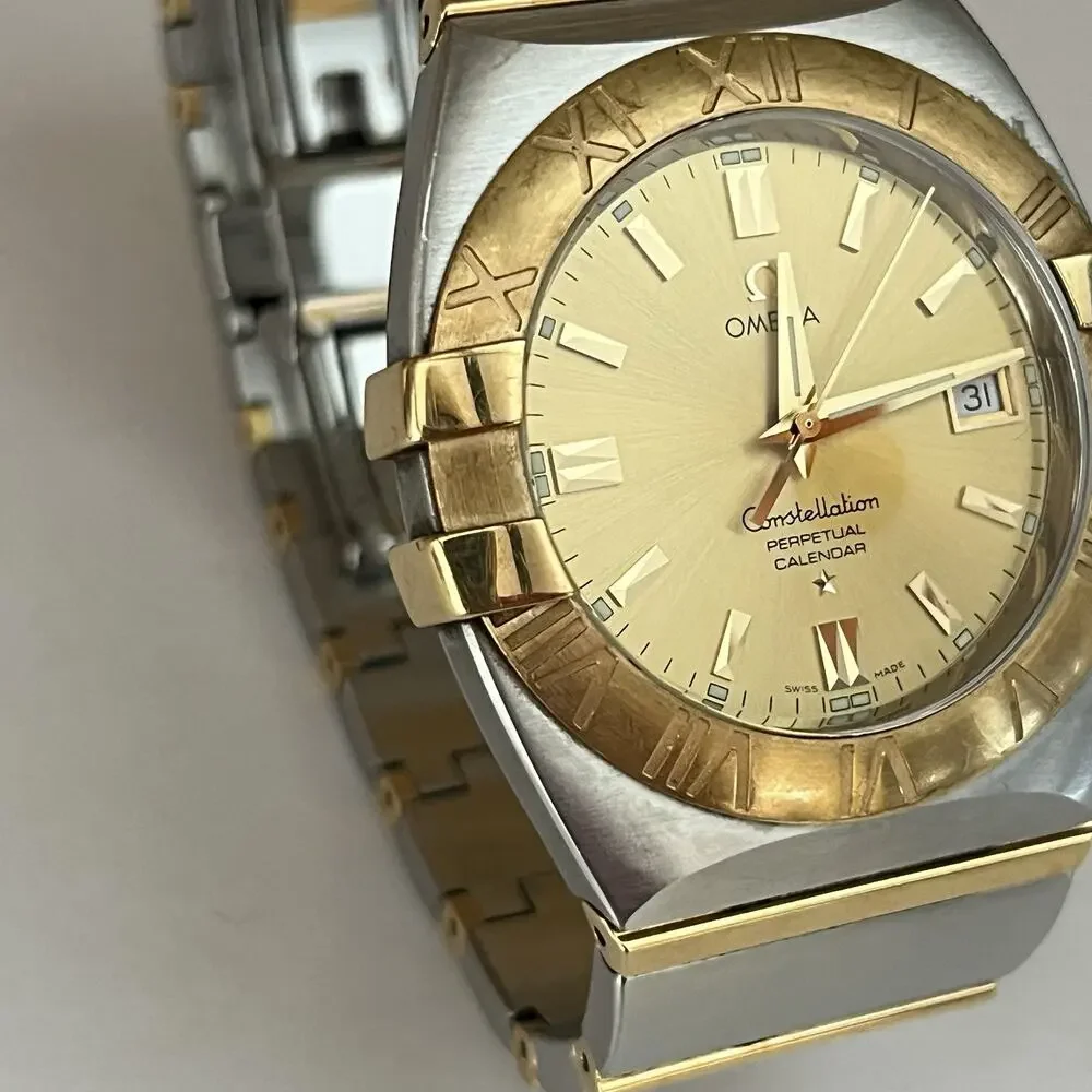 Omega Constellation Perpetual Cal. Double Eagle 18kt Gold & Stainless Steel 38mm